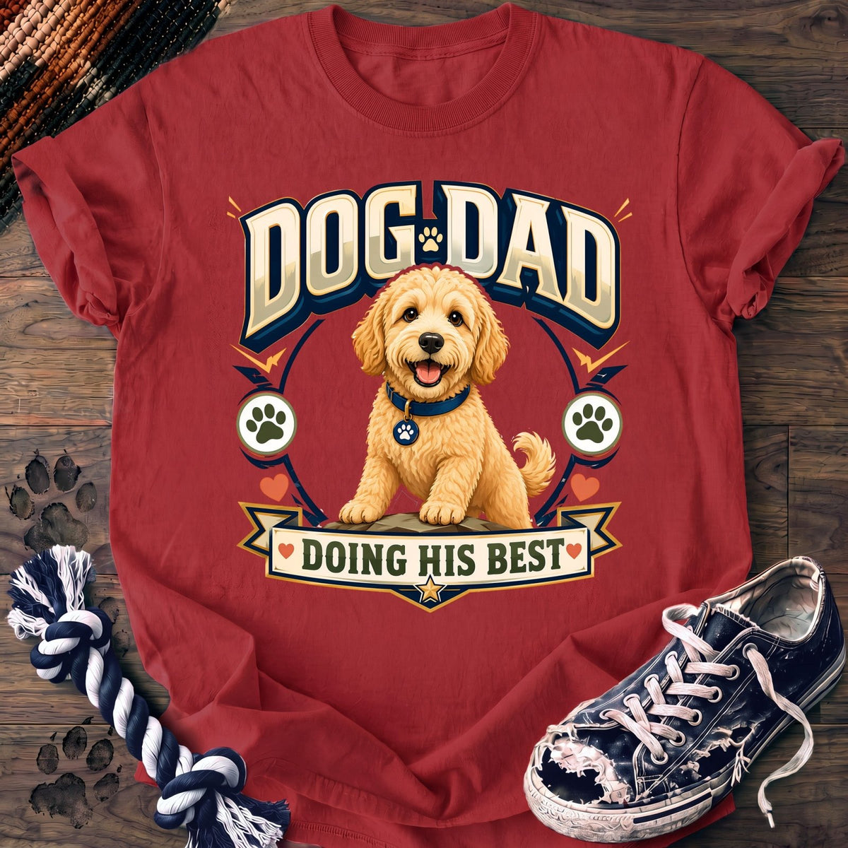 Dog Dad Doing His Best - Goldendoodle - PAWSSION CLUB