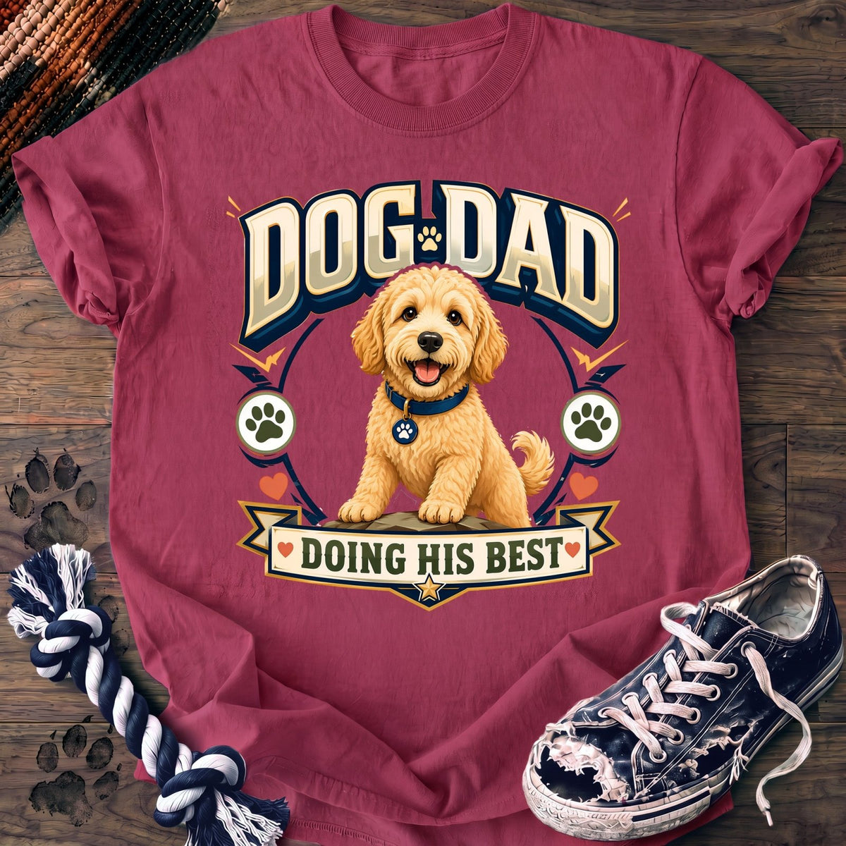 Dog Dad Doing His Best - Goldendoodle - PAWSSION CLUB