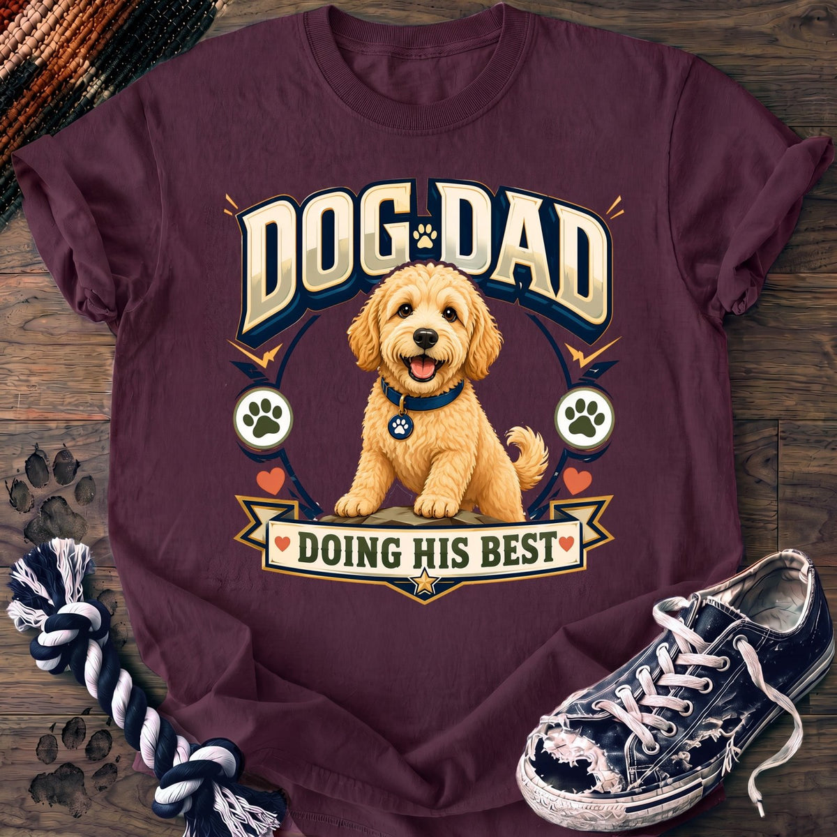 Dog Dad Doing His Best - Goldendoodle - PAWSSION CLUB