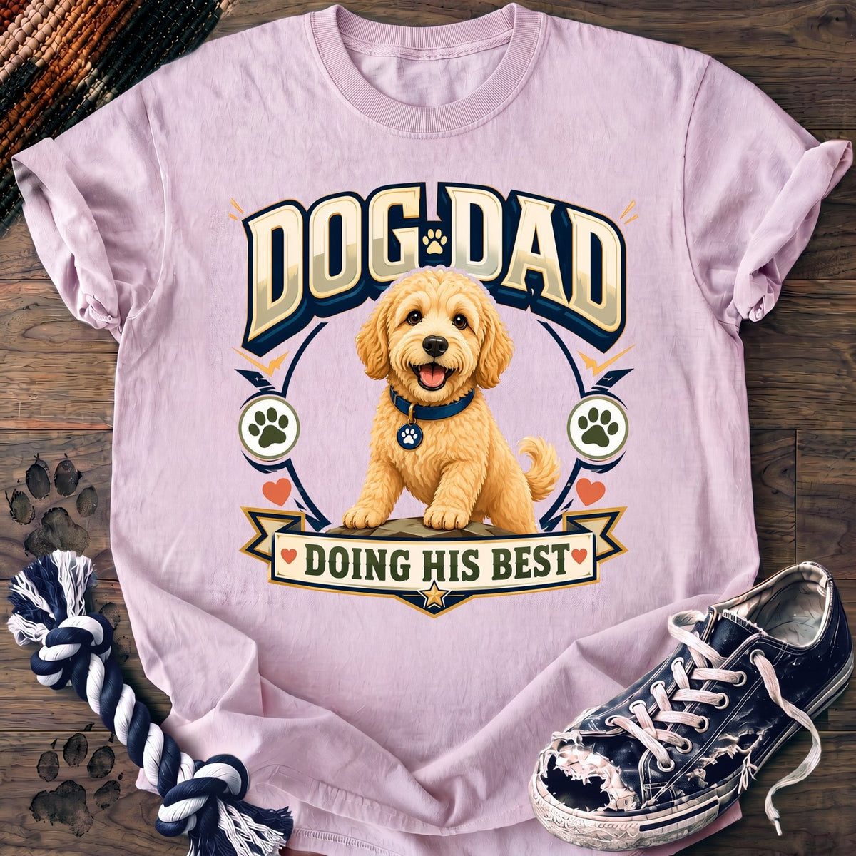 Dog Dad Doing His Best - Goldendoodle - PAWSSION CLUB