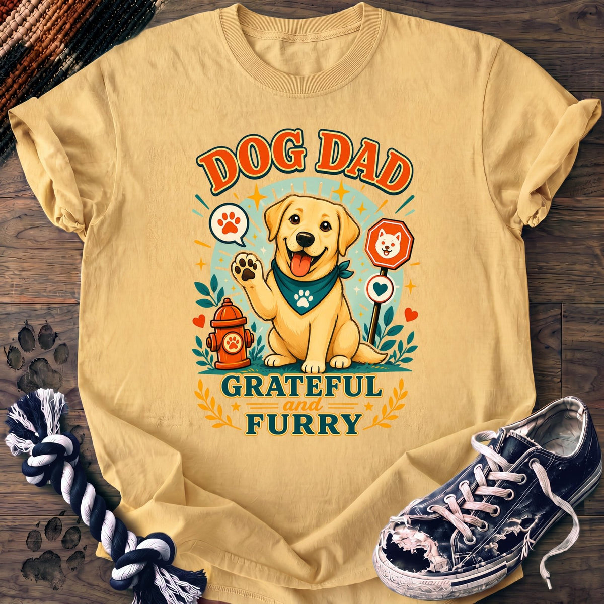 Dog Dad Grateful And Furry - Labrador Retriever - PAWSSION CLUB