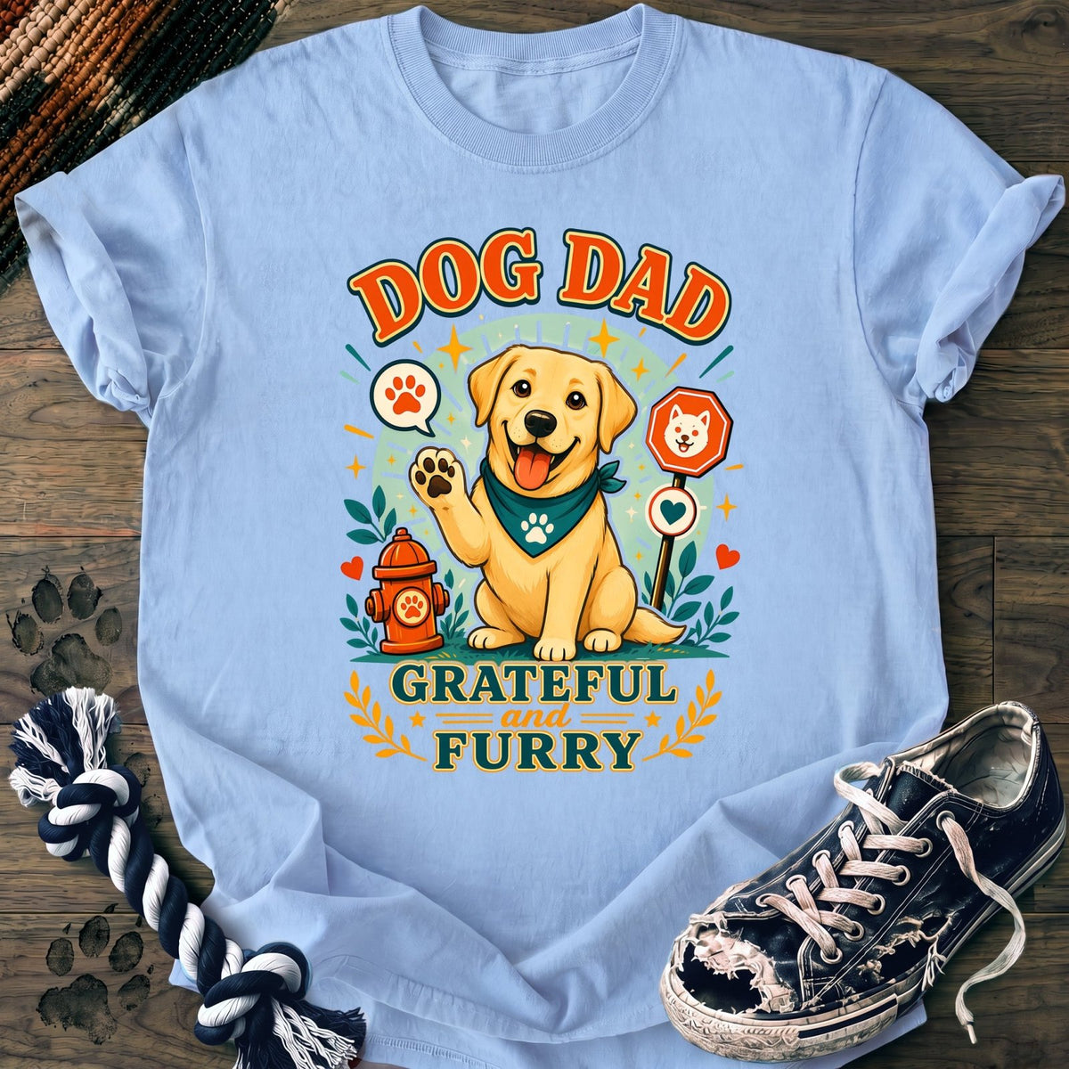 Dog Dad Grateful And Furry - Labrador Retriever - PAWSSION CLUB