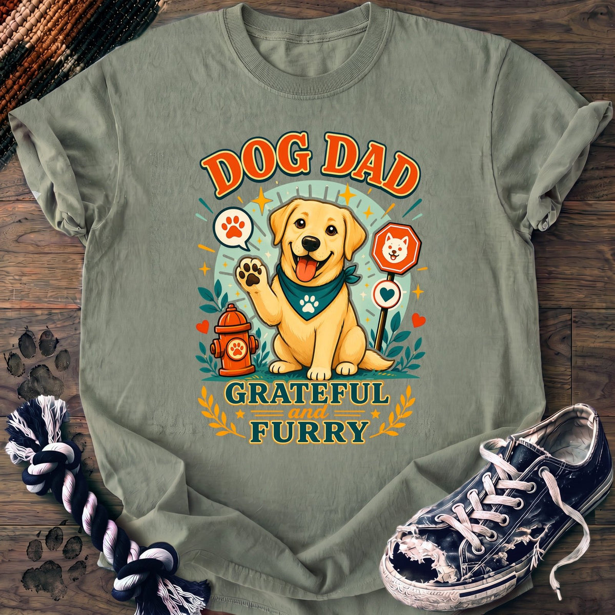 Dog Dad Grateful And Furry - Labrador Retriever - PAWSSION CLUB