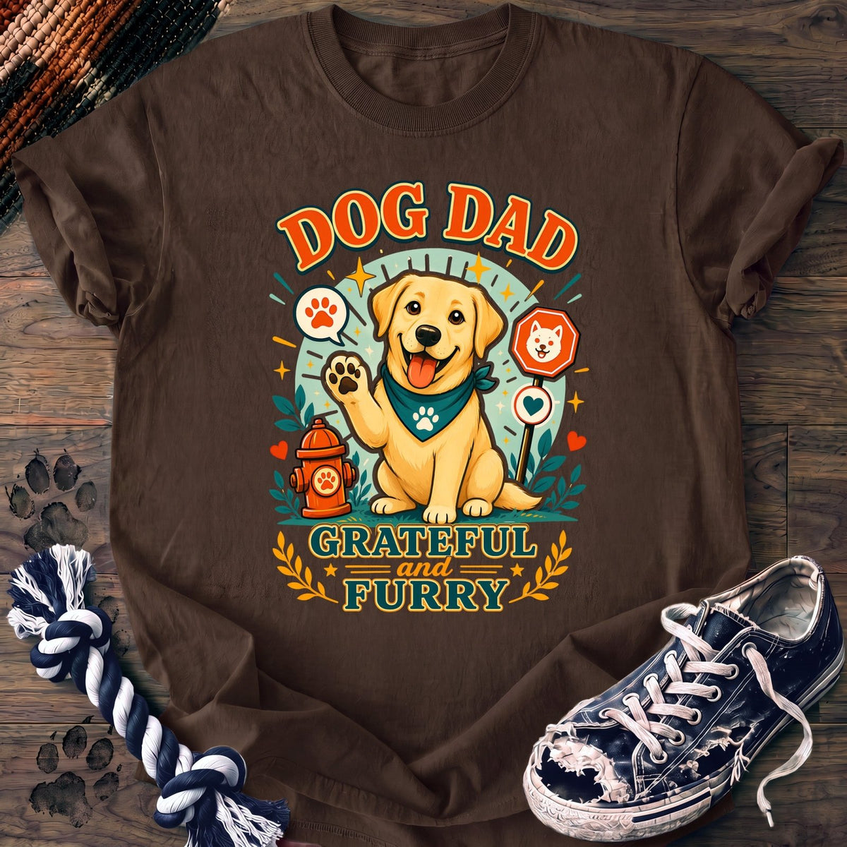 Dog Dad Grateful And Furry - Labrador Retriever - PAWSSION CLUB