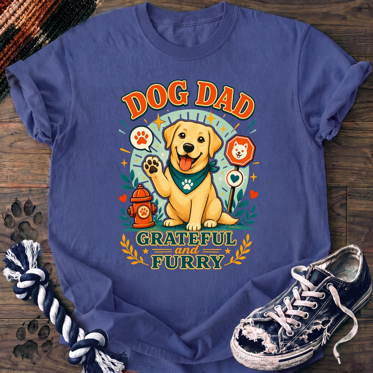 Dog Dad Grateful And Furry - Labrador Retriever - PAWSSION CLUB