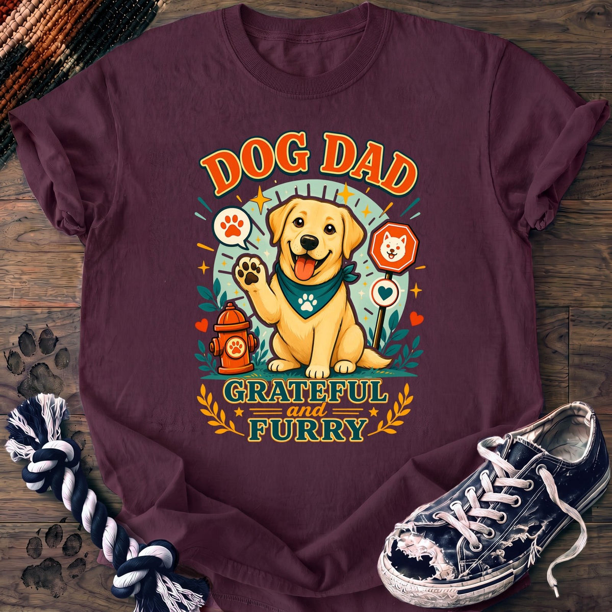 Dog Dad Grateful And Furry - Labrador Retriever - PAWSSION CLUB