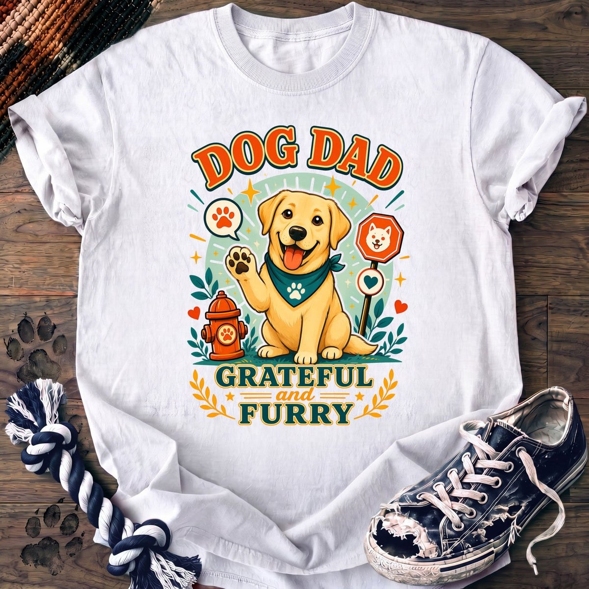 Dog Dad Grateful And Furry - Labrador Retriever - PAWSSION CLUB