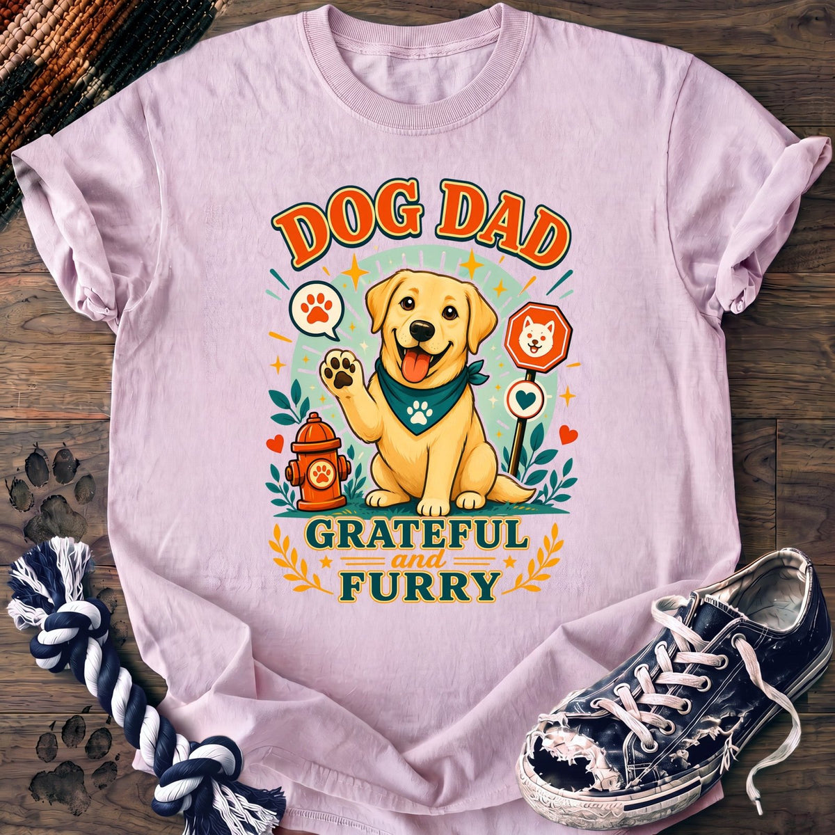 Dog Dad Grateful And Furry - Labrador Retriever - PAWSSION CLUB