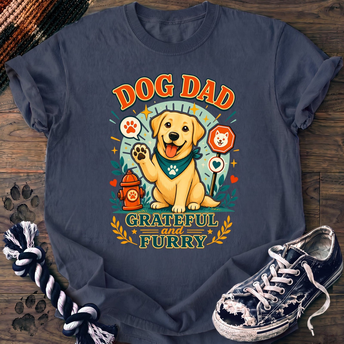 Dog Dad Grateful And Furry - Labrador Retriever - PAWSSION CLUB