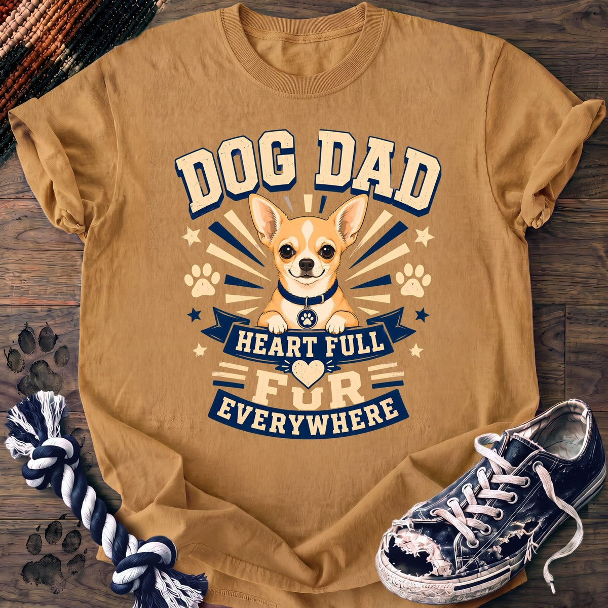 Dog Dad Heart Full Fur Everywhere - Chihuahua - PAWSSION CLUB