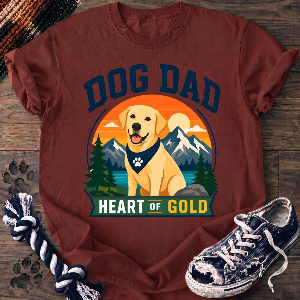 Dog Dad Heart Of Gold - Labrador Retriever - PAWSSION CLUB