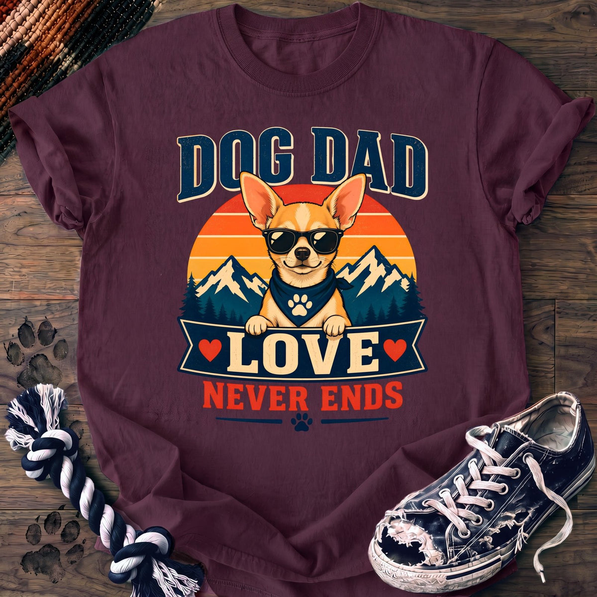 Dog Dad Love Never Ends - Chihuahua - PAWSSION CLUB