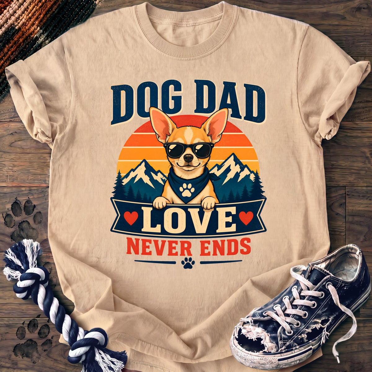 Dog Dad Love Never Ends - Chihuahua - PAWSSION CLUB