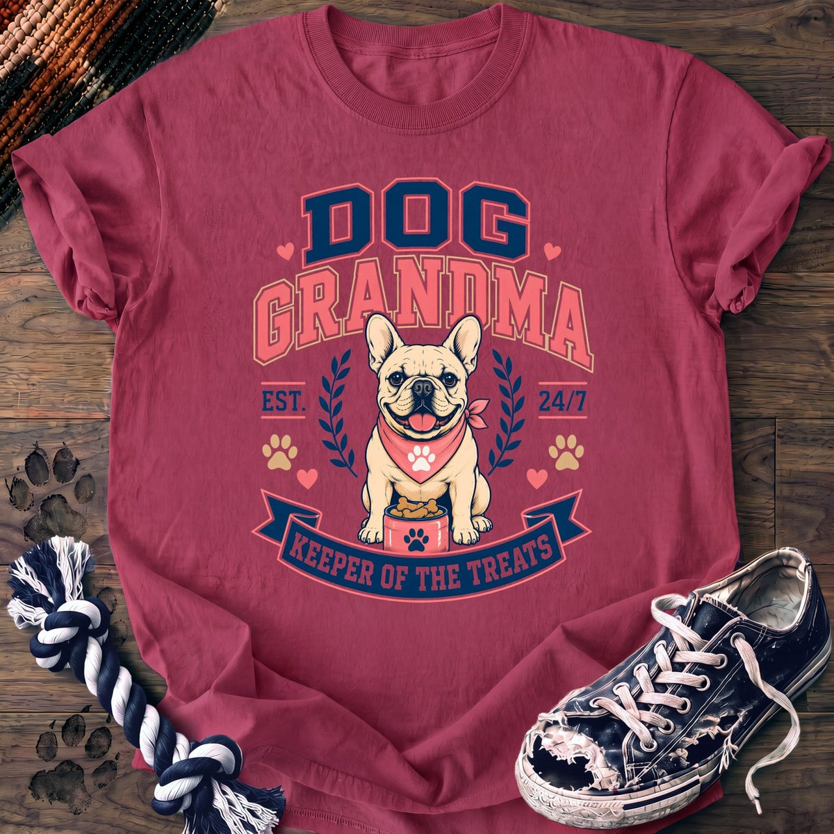 Dog Grandma Keeper Of The Treats - French Bulldog - PAWSSION CLUB