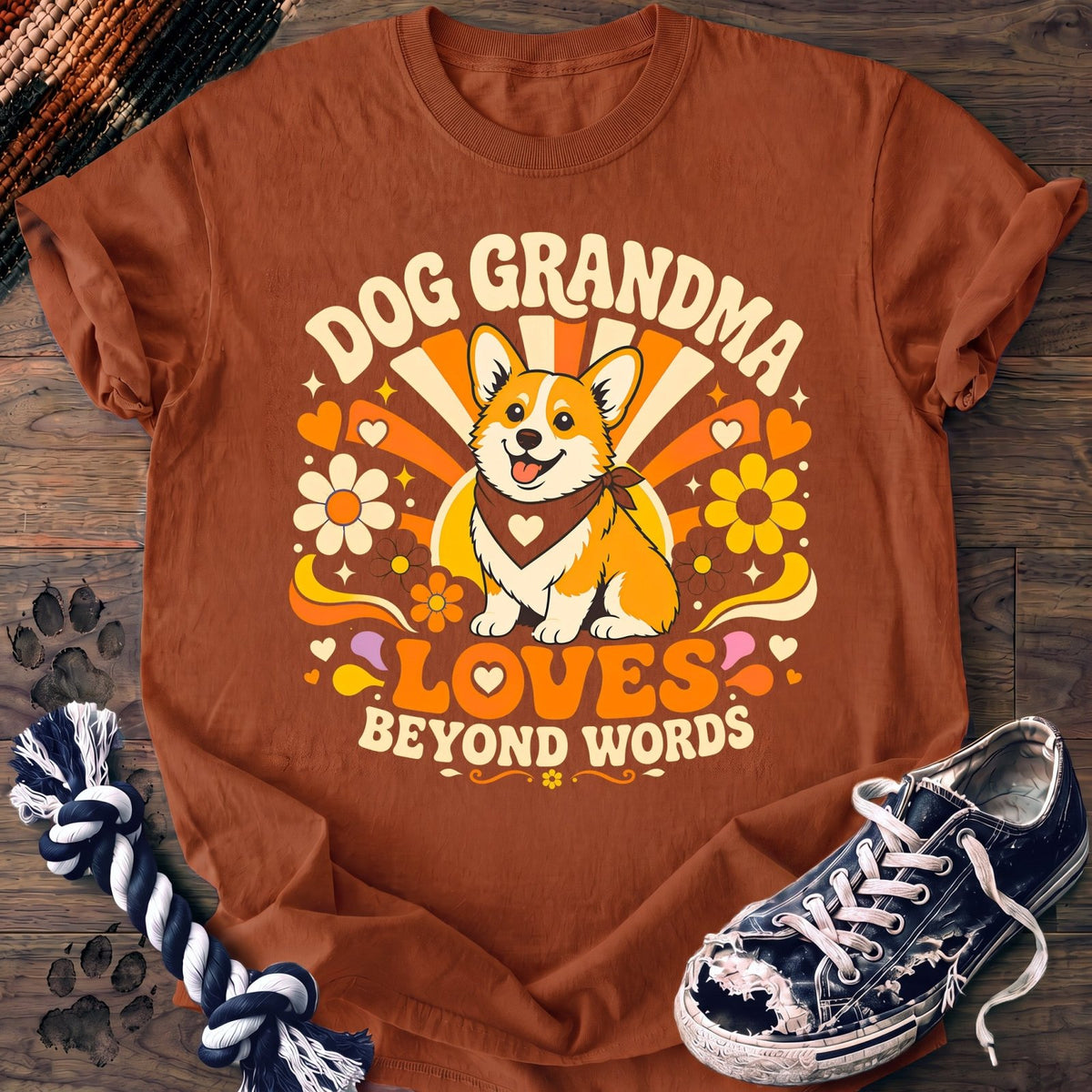 Dog Grandma Loves Beyond Words - Corgi - PAWSSION CLUB