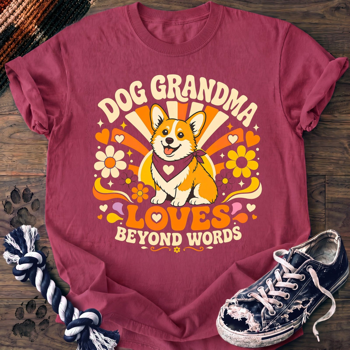 Dog Grandma Loves Beyond Words - Corgi - PAWSSION CLUB