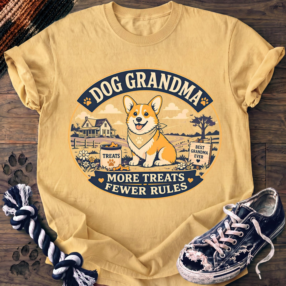 Dog Grandma More Treats Fewer Rules - Corgi - PAWSSION CLUB