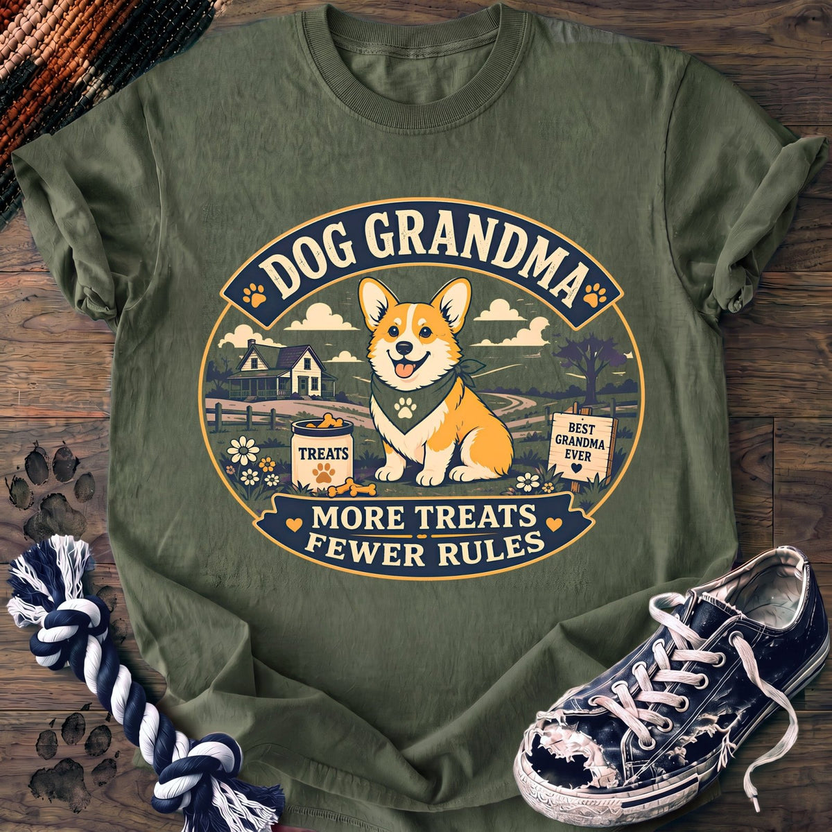 Dog Grandma More Treats Fewer Rules - Corgi - PAWSSION CLUB