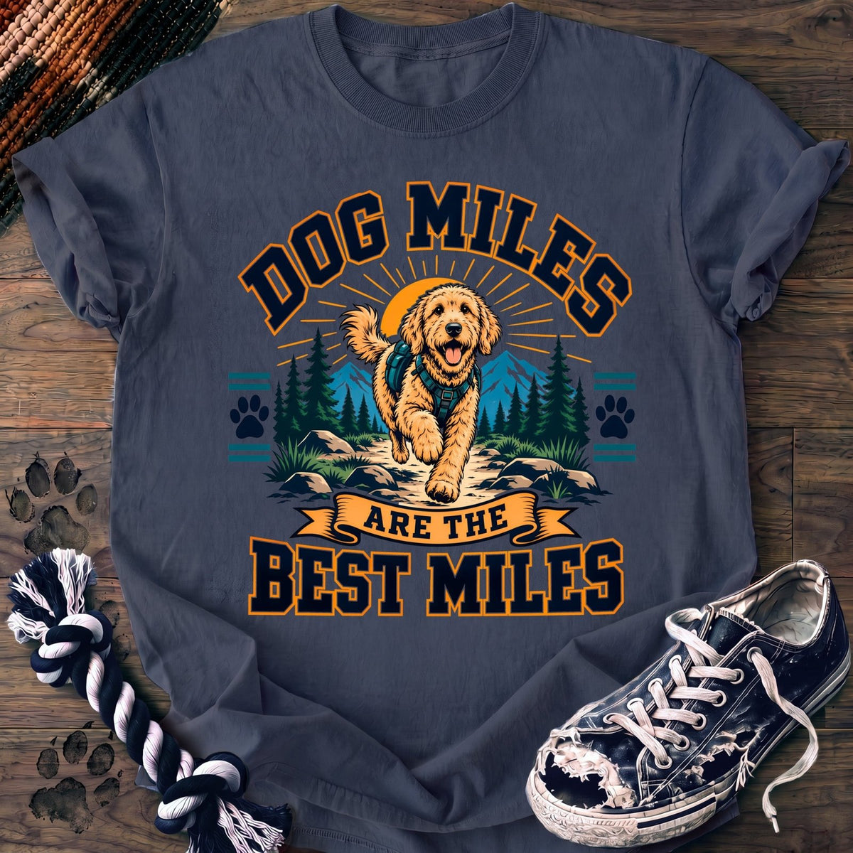 Dog Miles Are The Best Miles - Goldendoodle - PAWSSION CLUB
