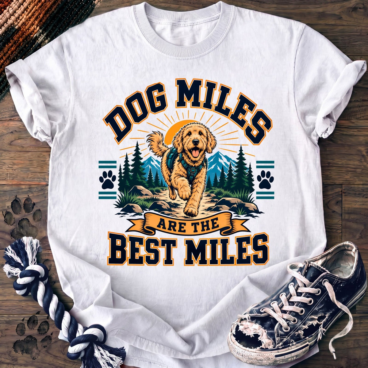 Dog Miles Are The Best Miles - Goldendoodle - PAWSSION CLUB