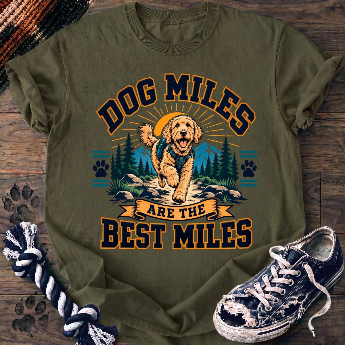 Dog Miles Are The Best Miles - Goldendoodle - PAWSSION CLUB