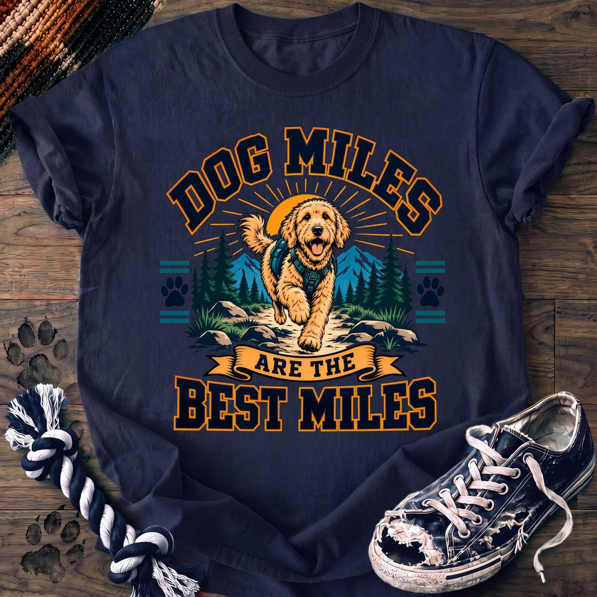 Dog Miles Are The Best Miles - Goldendoodle - PAWSSION CLUB