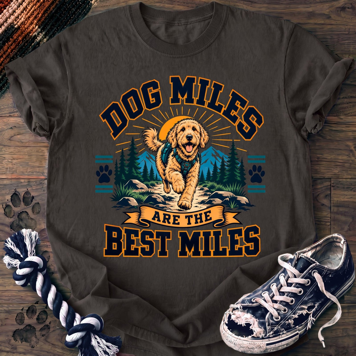 Dog Miles Are The Best Miles - Goldendoodle - PAWSSION CLUB