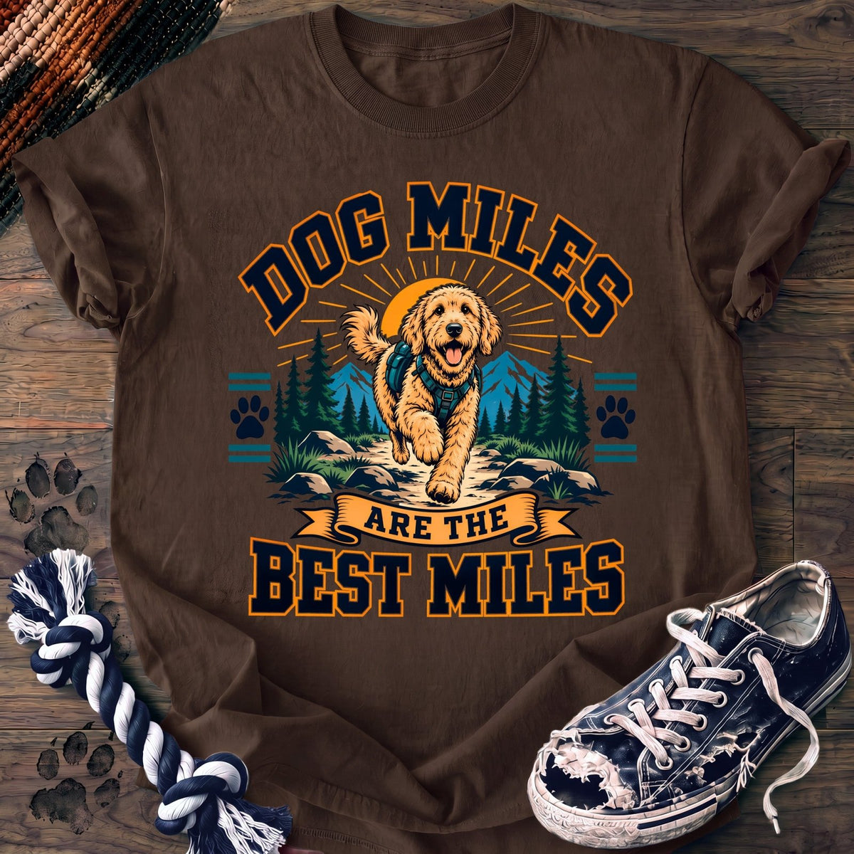 Dog Miles Are The Best Miles - Goldendoodle - PAWSSION CLUB