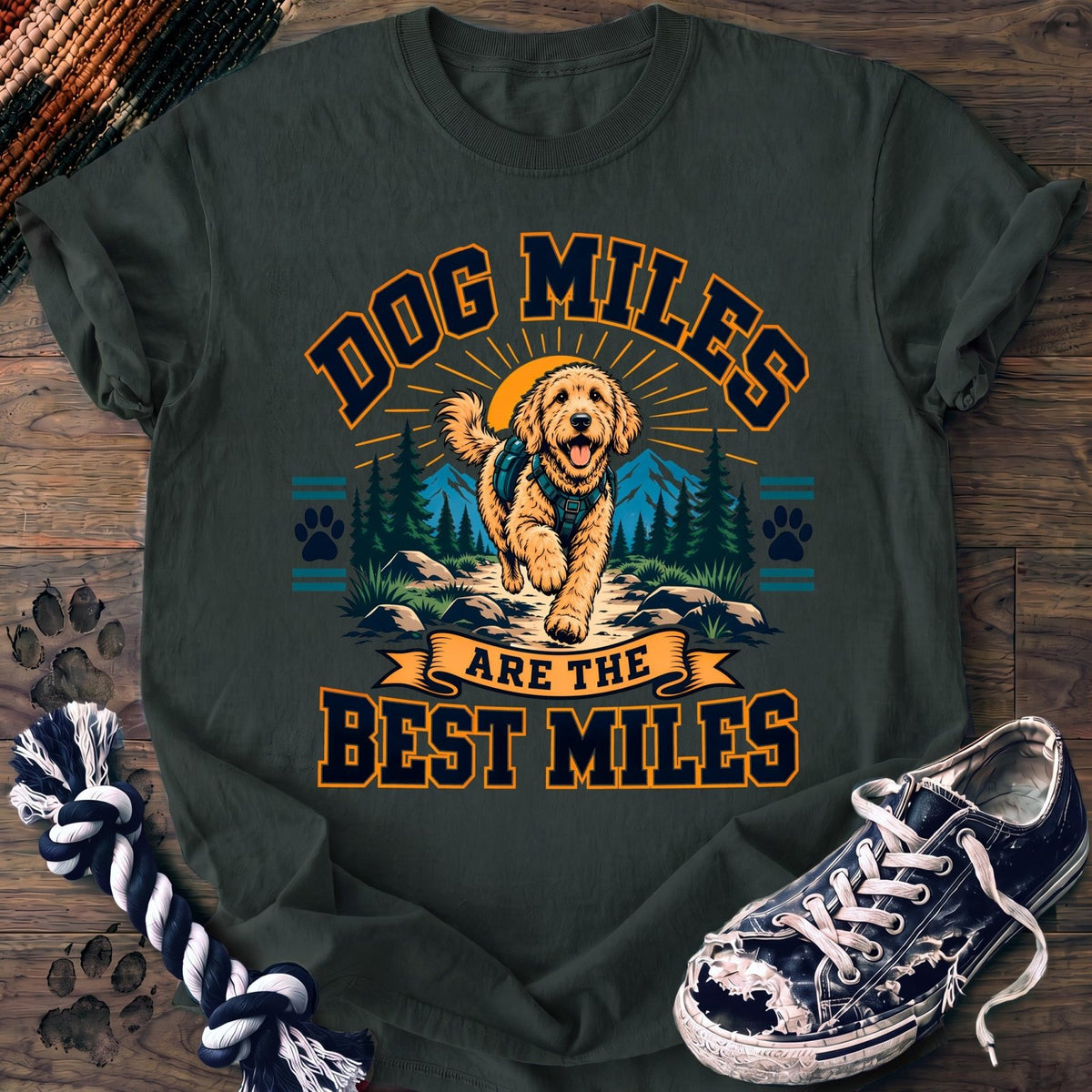 Dog Miles Are The Best Miles - Goldendoodle - PAWSSION CLUB
