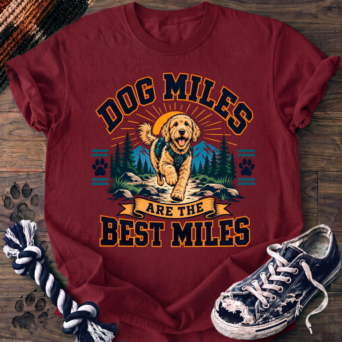 Dog Miles Are The Best Miles - Goldendoodle - PAWSSION CLUB