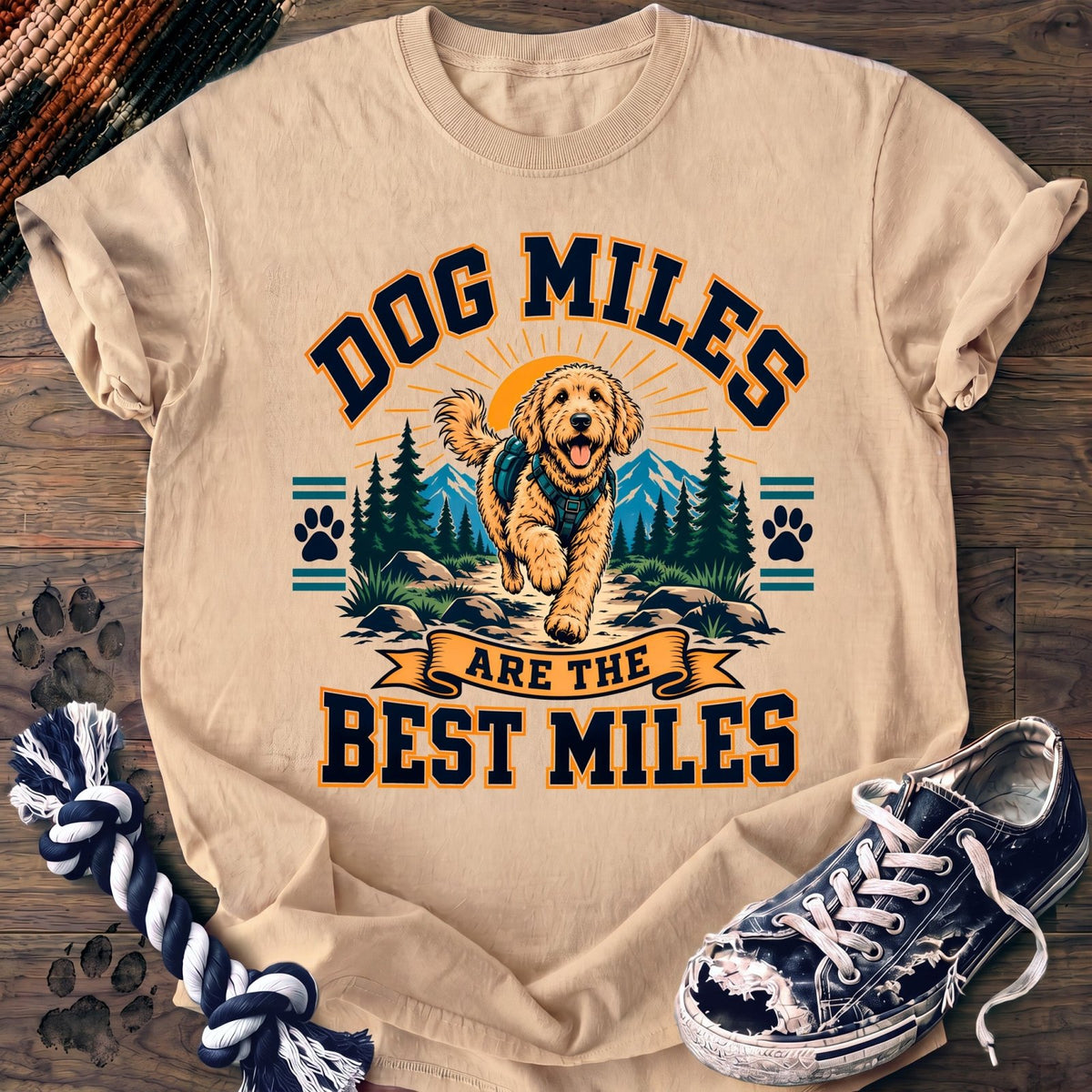 Dog Miles Are The Best Miles - Goldendoodle - PAWSSION CLUB