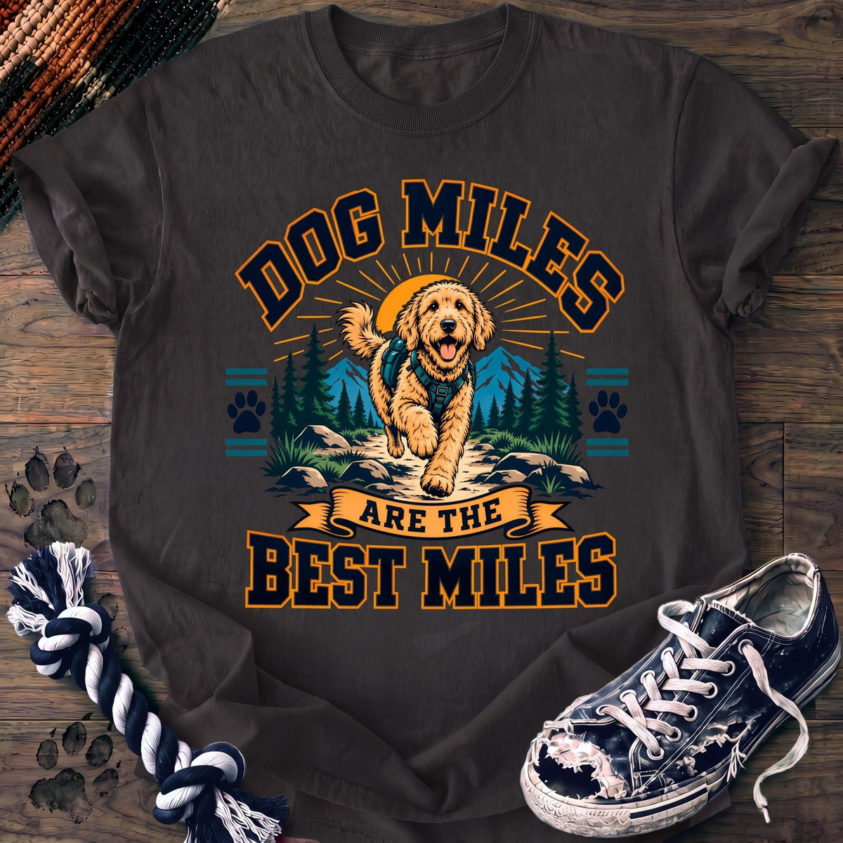Dog Miles Are The Best Miles - Goldendoodle - PAWSSION CLUB