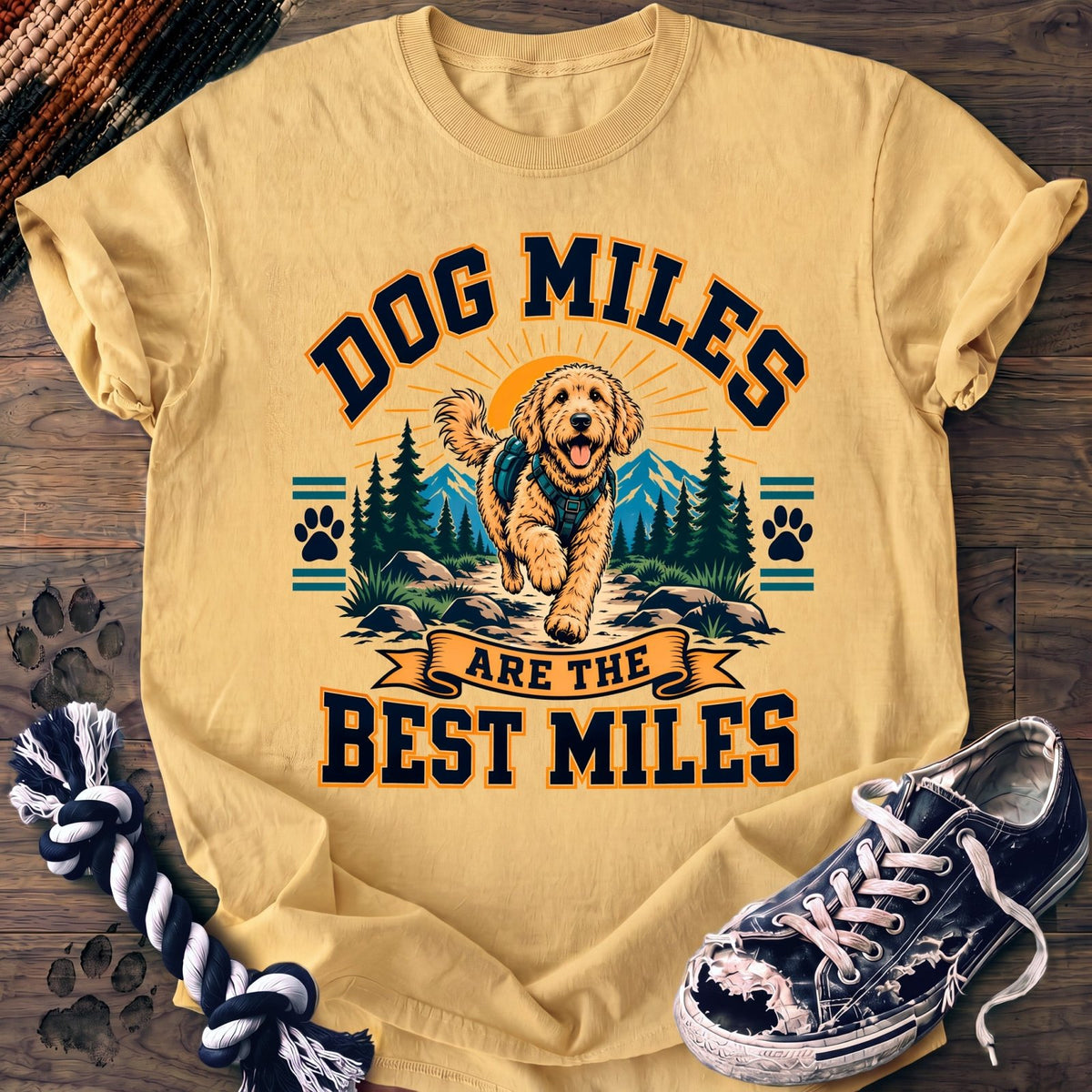 Dog Miles Are The Best Miles - Goldendoodle - PAWSSION CLUB