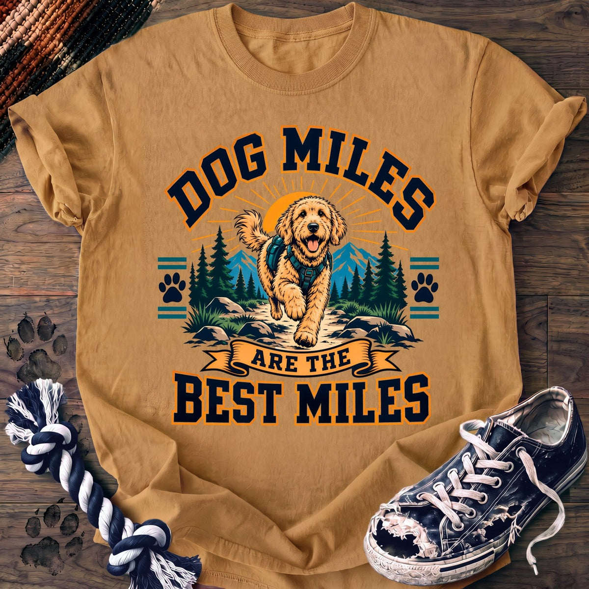 Dog Miles Are The Best Miles - Goldendoodle - PAWSSION CLUB