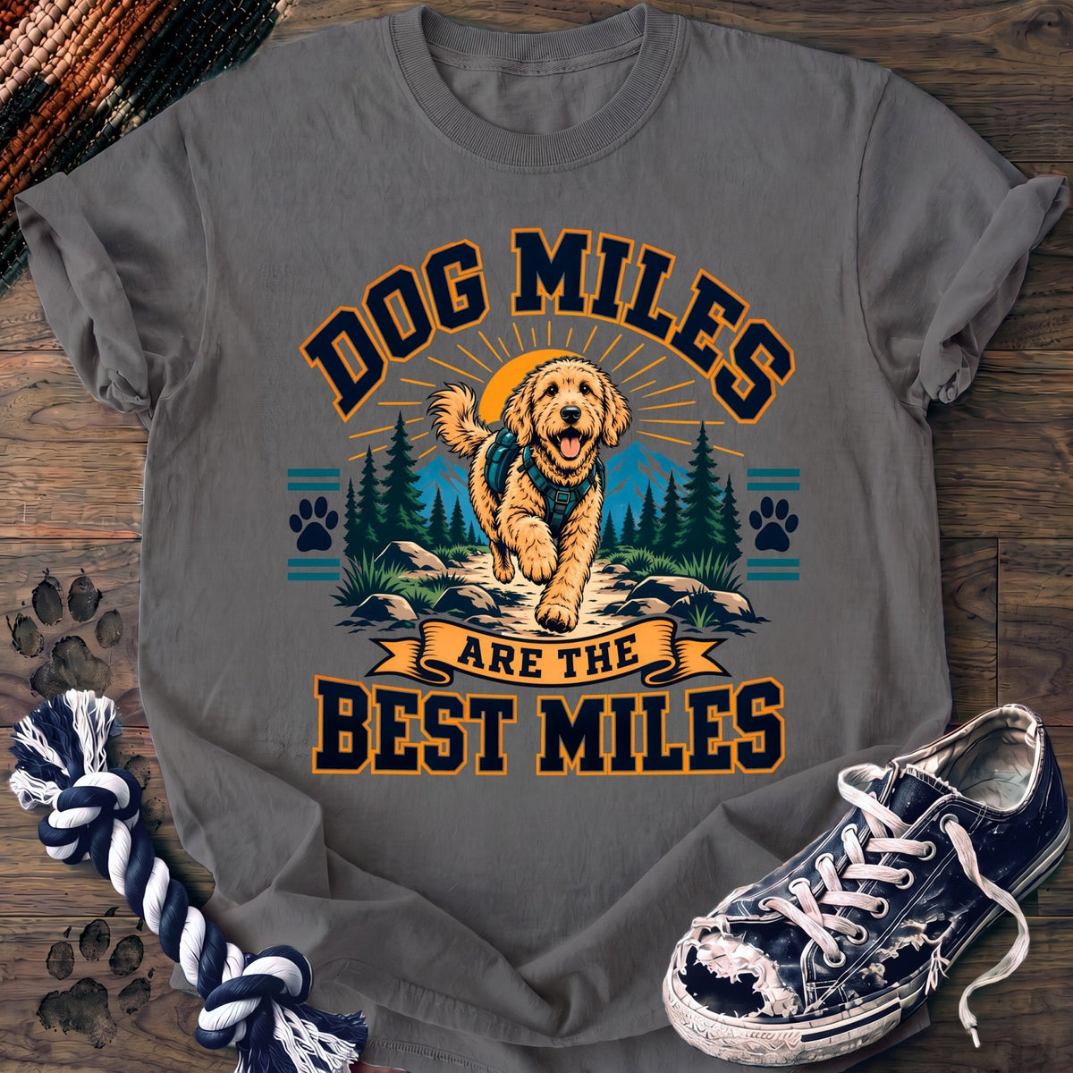 Dog Miles Are The Best Miles - Goldendoodle - PAWSSION CLUB