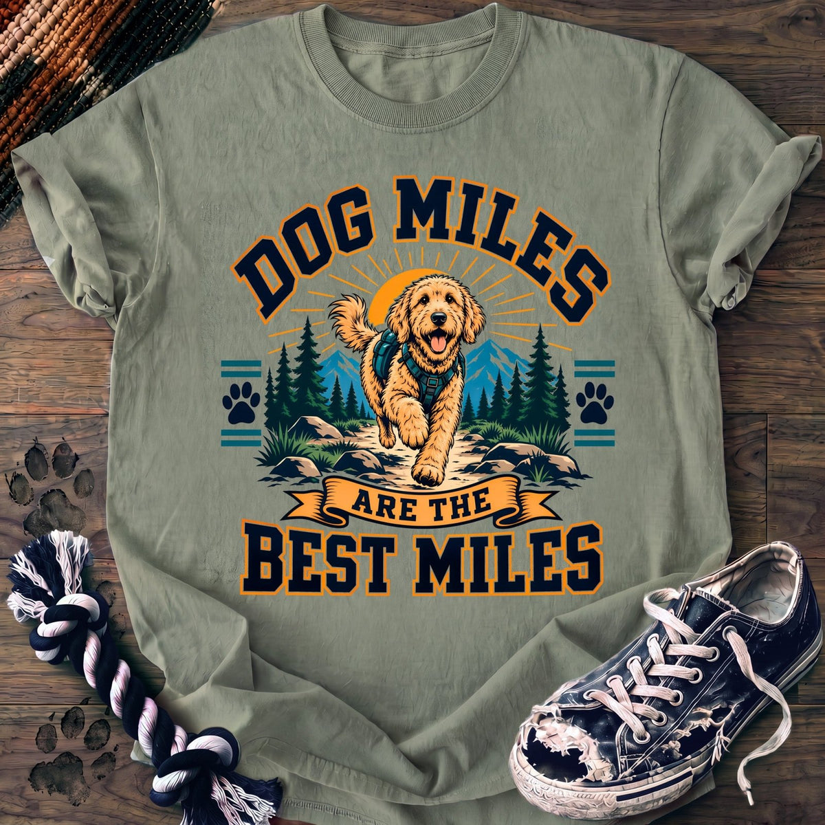 Dog Miles Are The Best Miles - Goldendoodle - PAWSSION CLUB