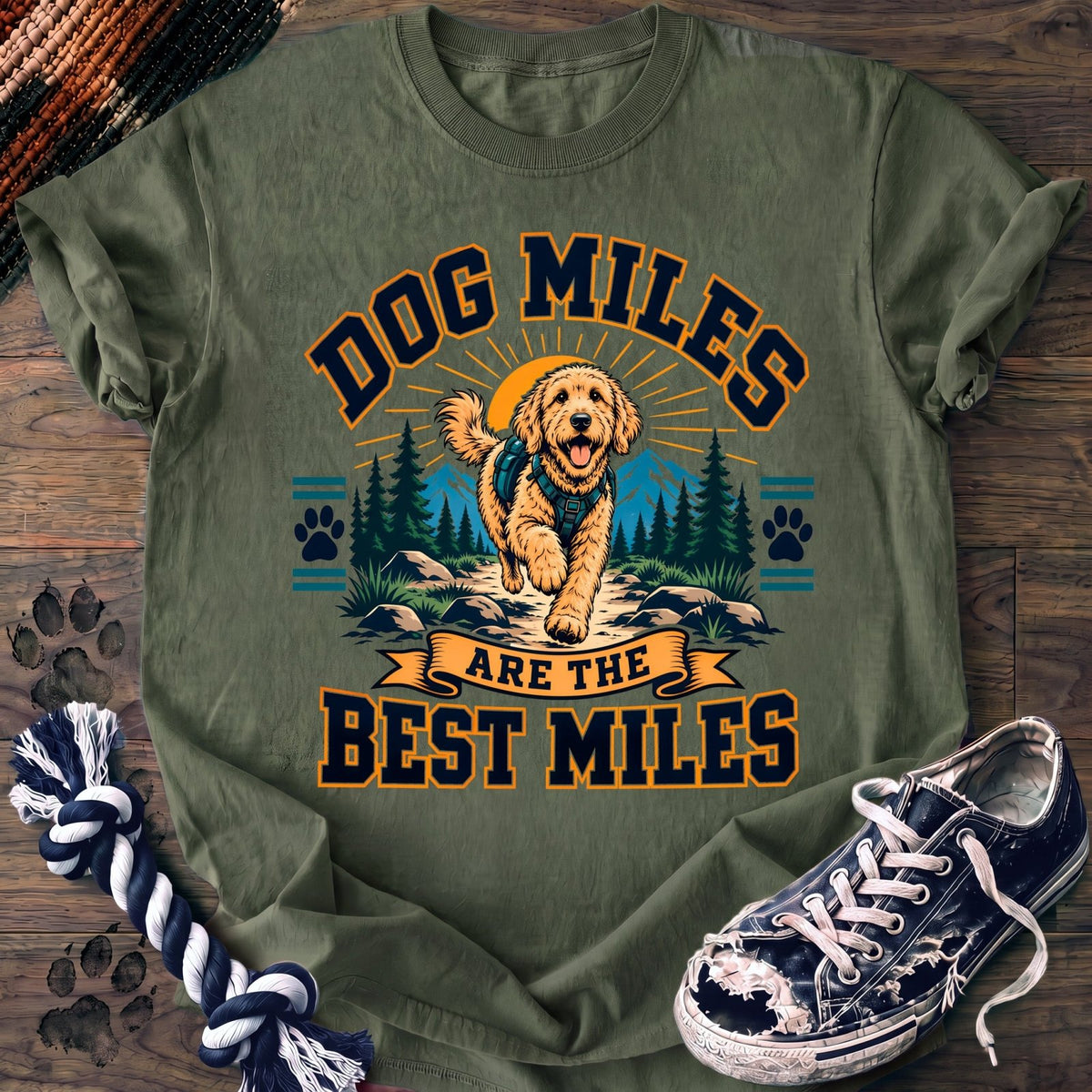 Dog Miles Are The Best Miles - Goldendoodle - PAWSSION CLUB