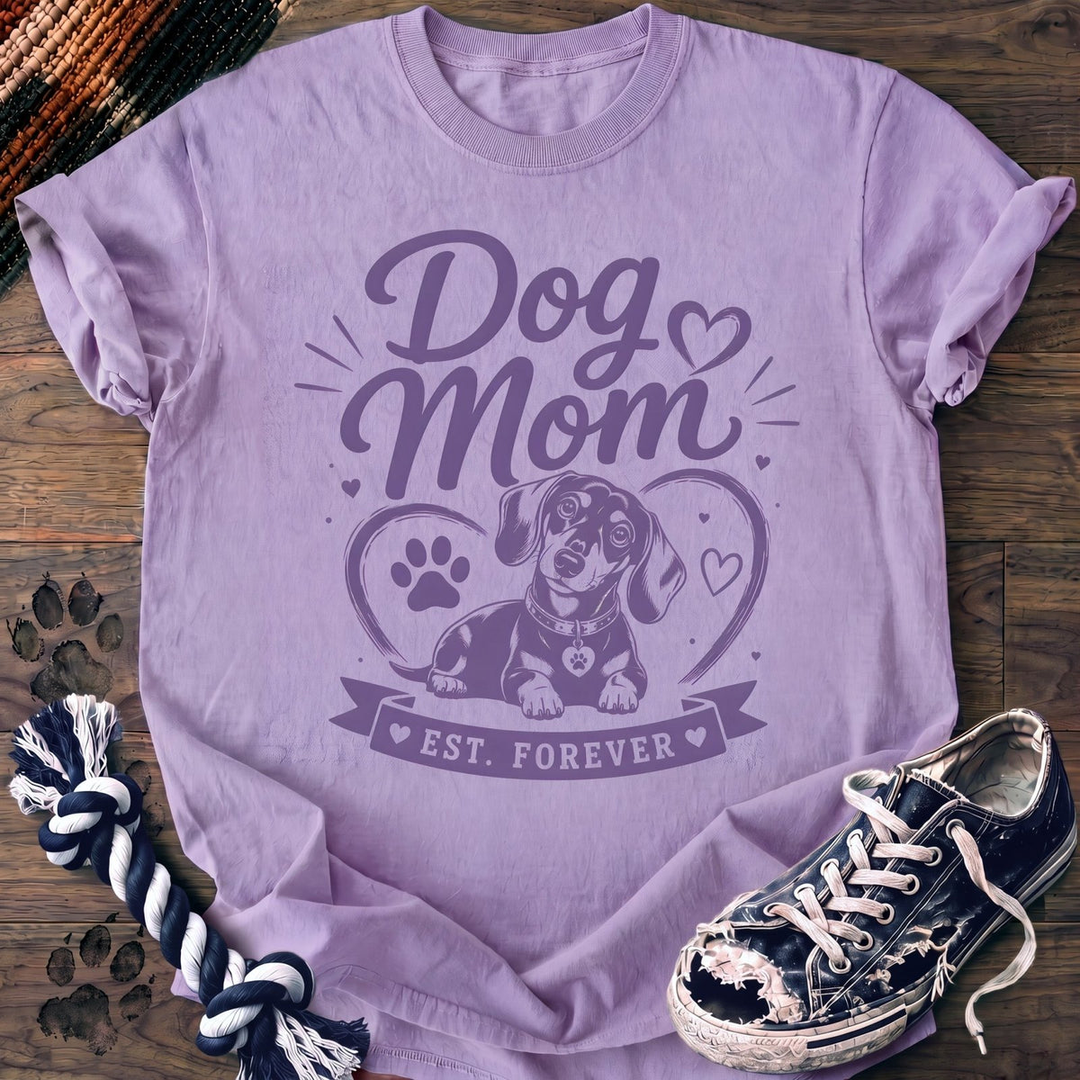 Dog Mom Est Forever - Dachshund - PAWSSION CLUB