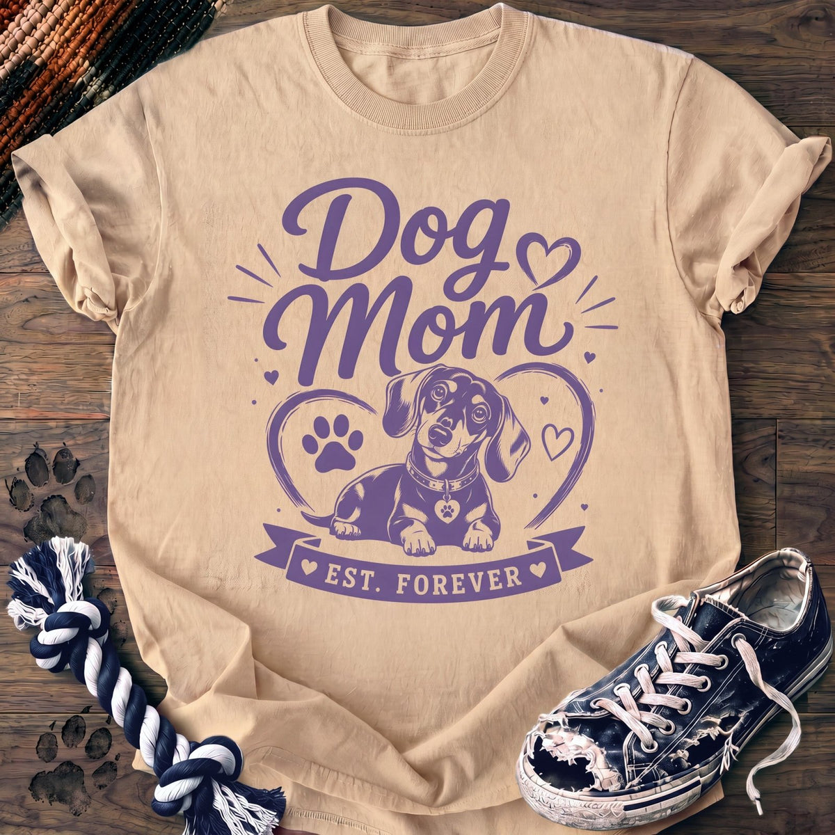Dog Mom Est Forever - Dachshund - PAWSSION CLUB
