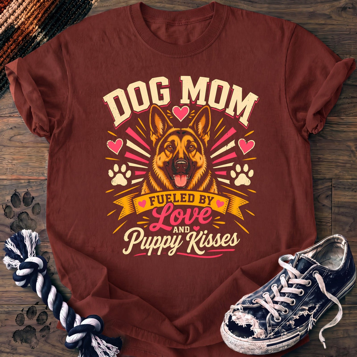 Dog Mom Fueled By Love And Puppy Kisses - German Shepherd - PAWSSION CLUB