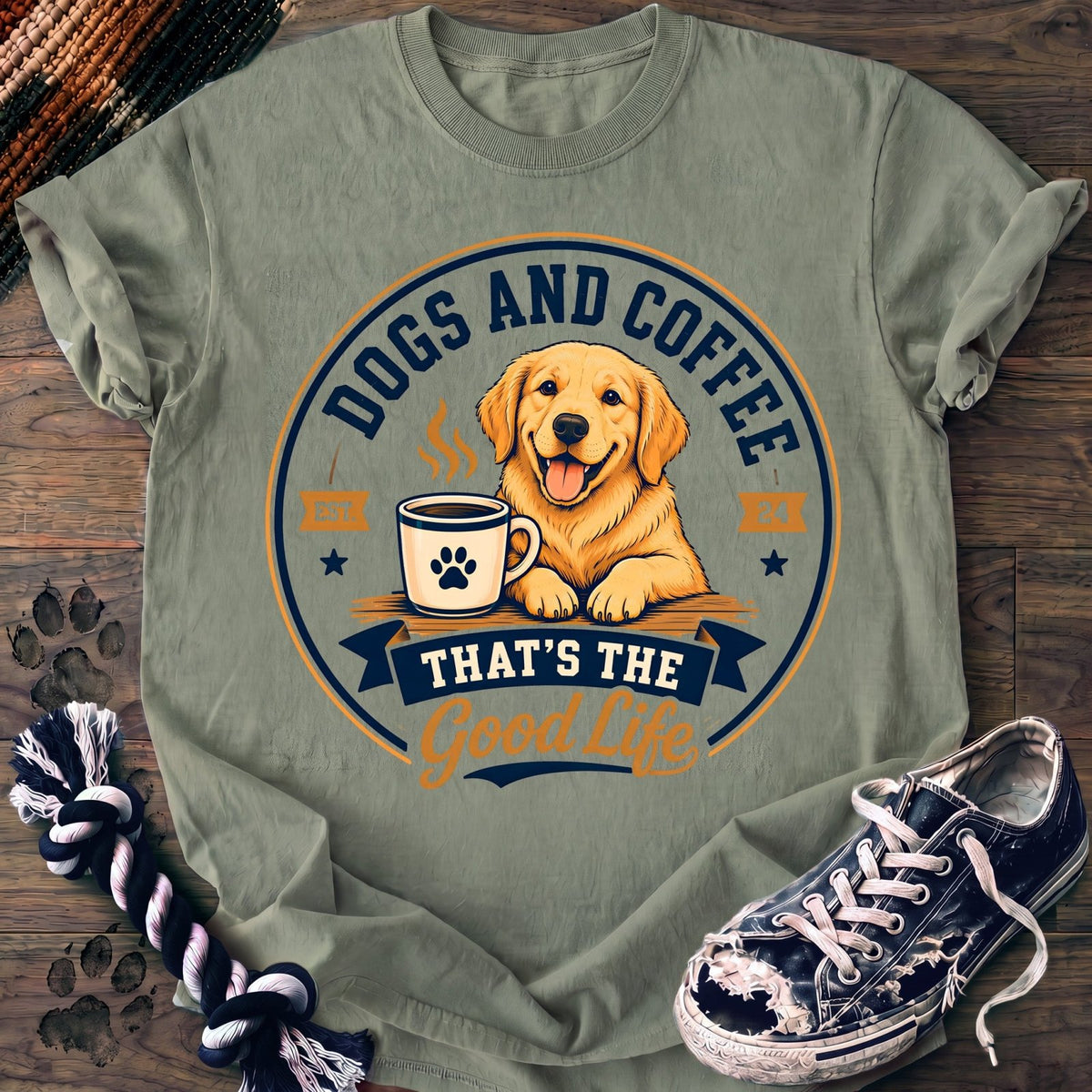Dogs And Coffee Thats The Good Life - Golden Retriever - PAWSSION CLUB