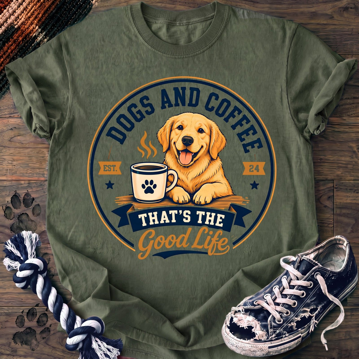Dogs And Coffee Thats The Good Life - Golden Retriever - PAWSSION CLUB