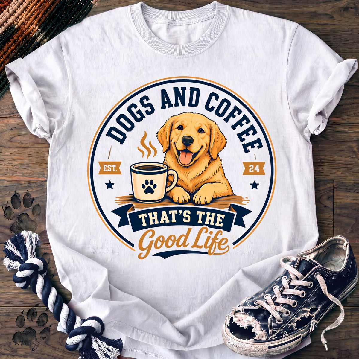 Dogs And Coffee Thats The Good Life - Golden Retriever - PAWSSION CLUB