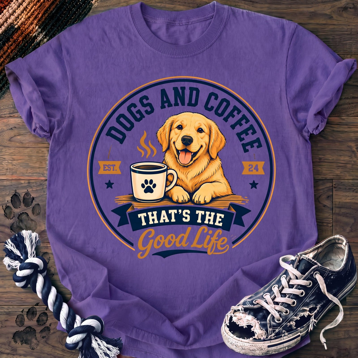 Dogs And Coffee Thats The Good Life - Golden Retriever - PAWSSION CLUB