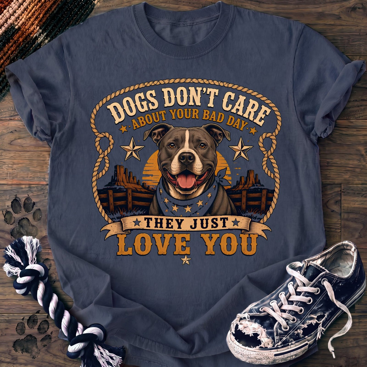 Dogs Dont Care About Your Bad Day They Just Love You - Pitbull - PAWSSION CLUB