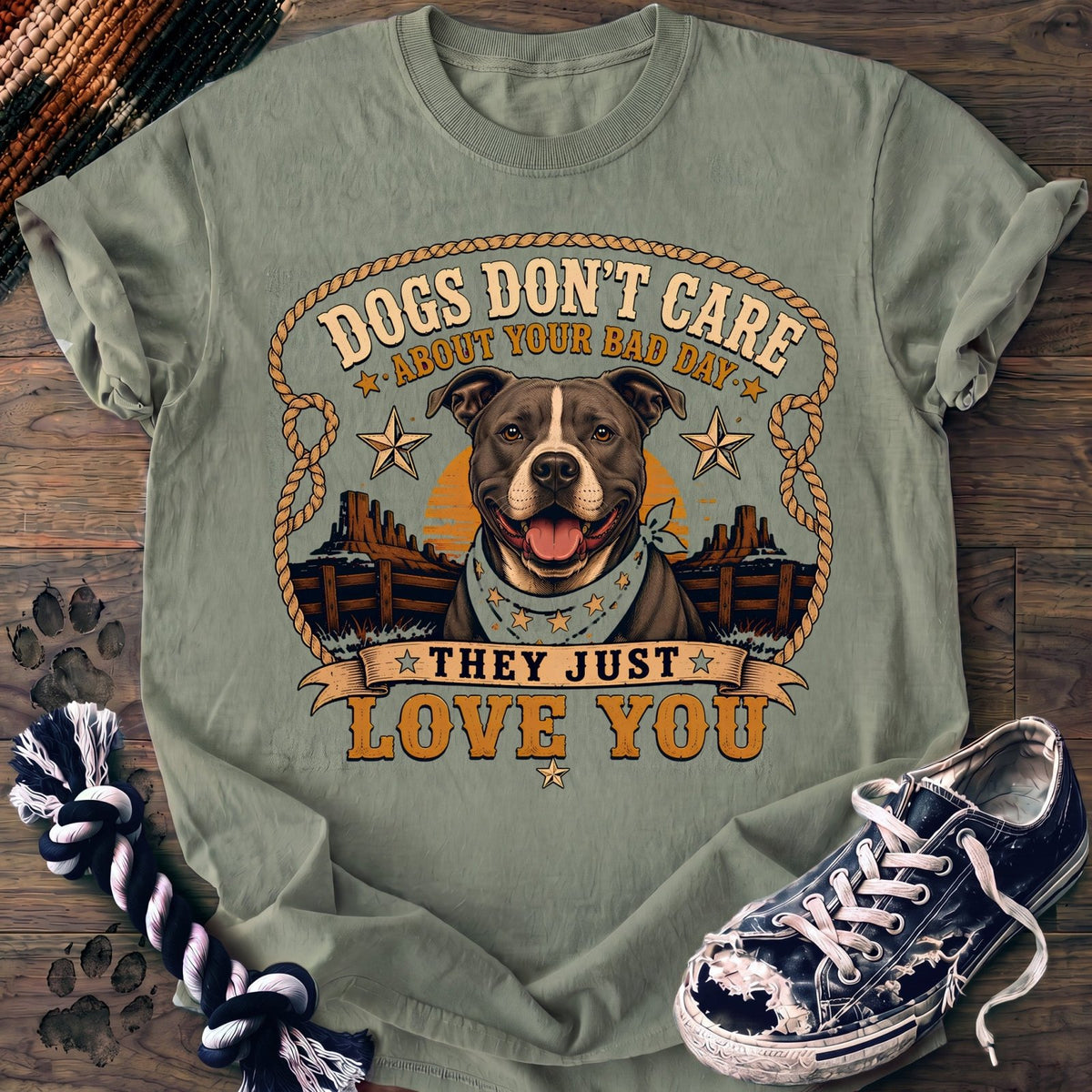 Dogs Dont Care About Your Bad Day They Just Love You - Pitbull - PAWSSION CLUB