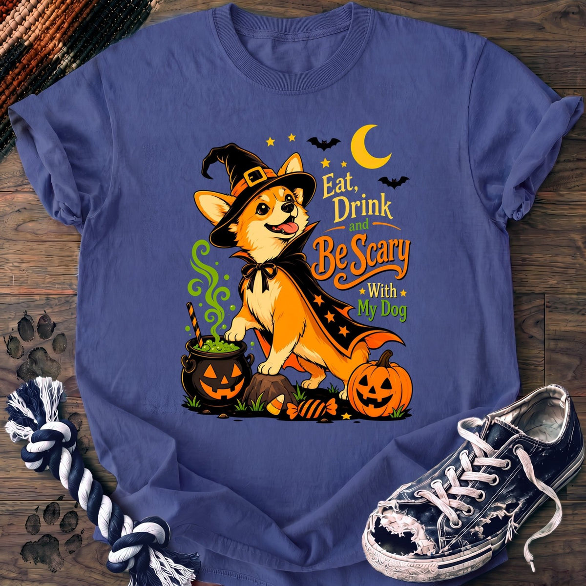 Eat Drink And Be Scary With My Dog - Corgi - PAWSSION CLUB