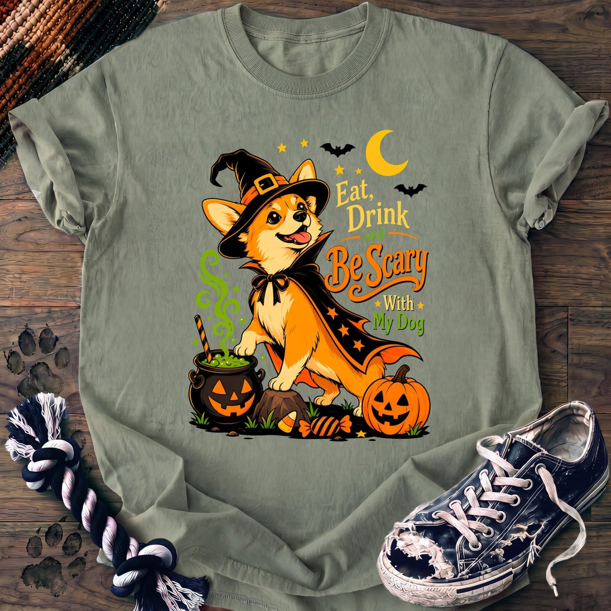 Eat Drink And Be Scary With My Dog - Corgi - PAWSSION CLUB