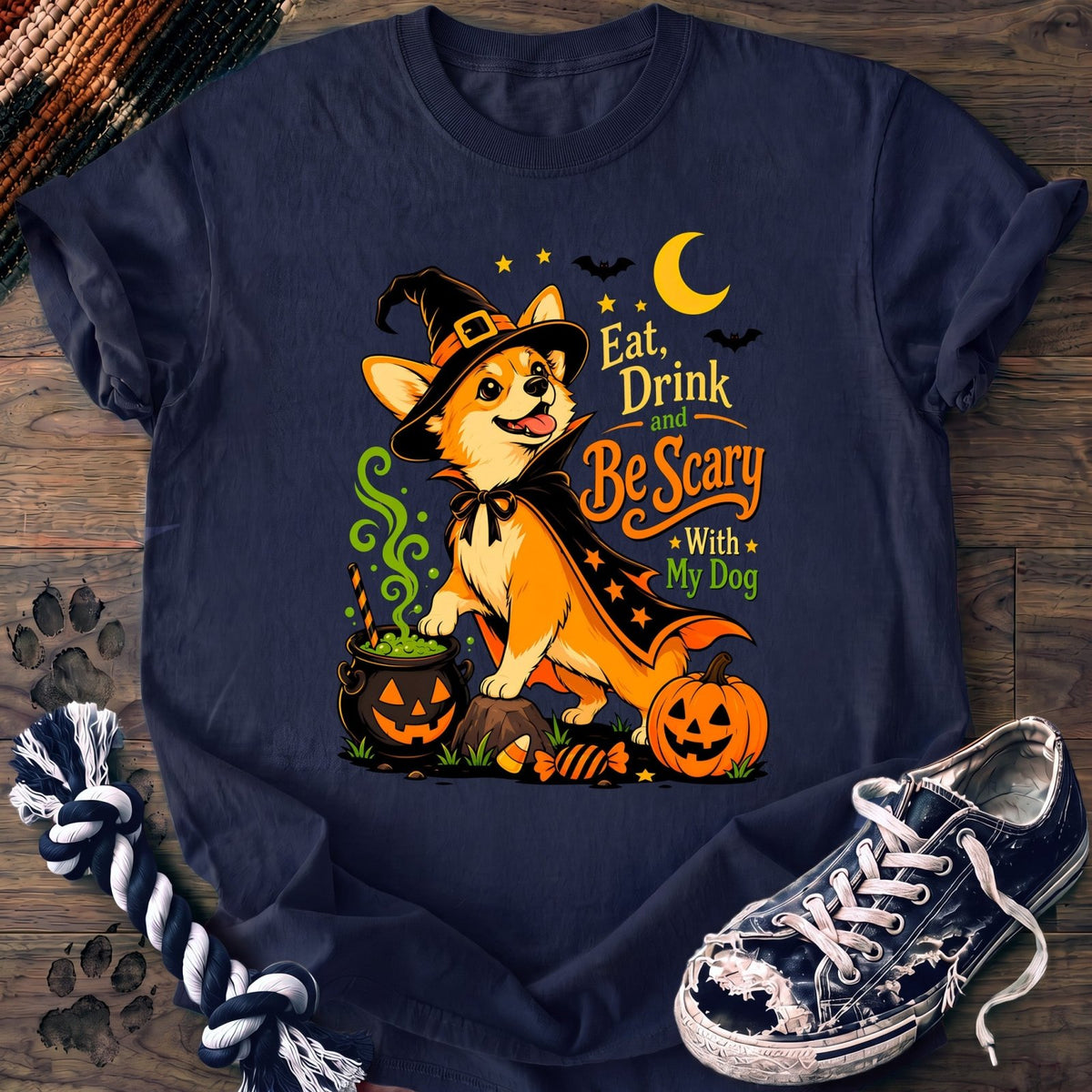Eat Drink And Be Scary With My Dog - Corgi - PAWSSION CLUB