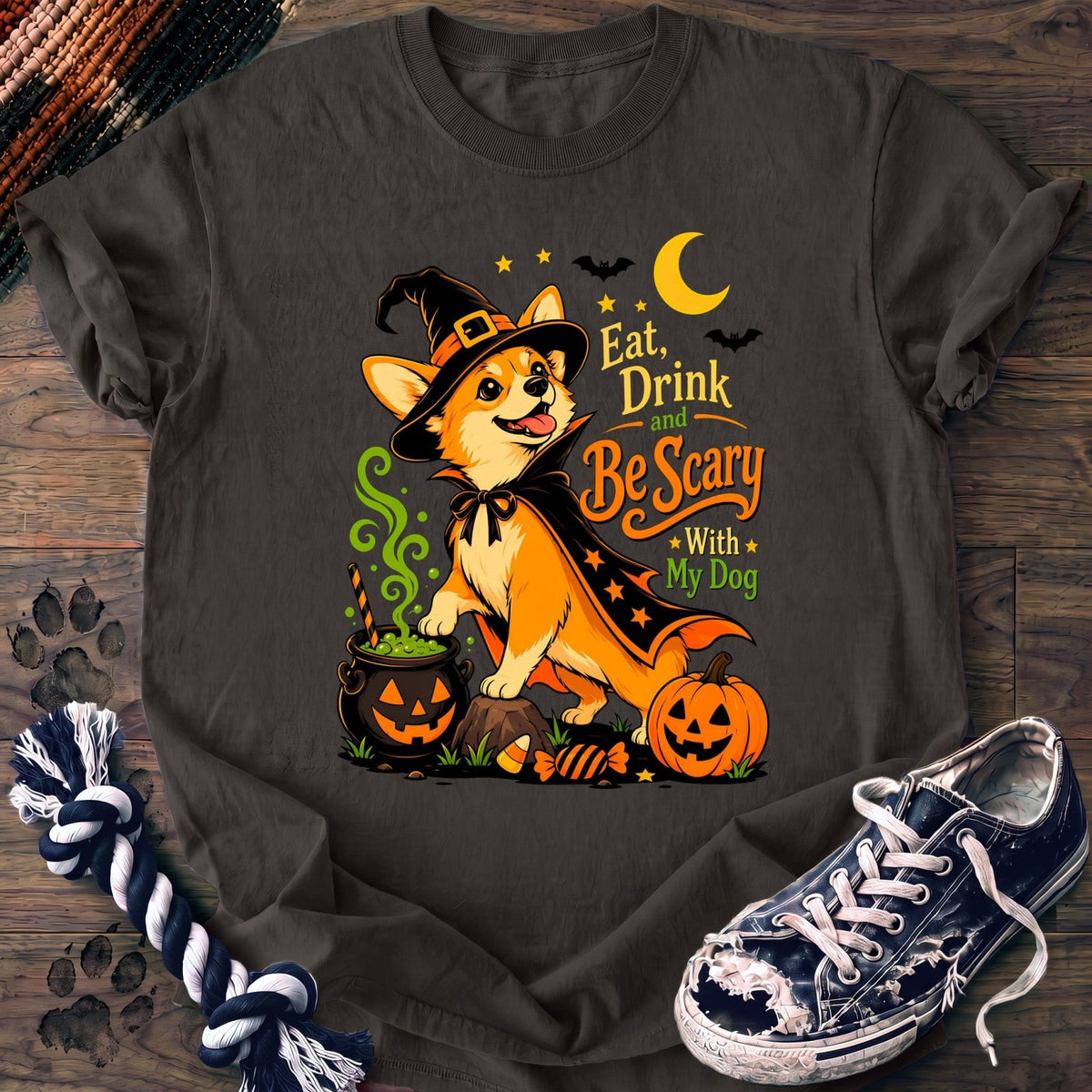Eat Drink And Be Scary With My Dog - Corgi - PAWSSION CLUB